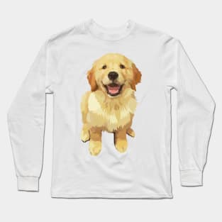 Cute Golden Receiver Puppy Long Sleeve T-Shirt